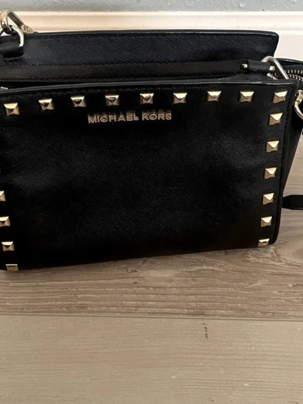 MICHAEL KORS Rockstud 2WAY CB/shoulder bag #30T3GSMM2L EUC